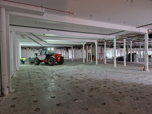 Bens Demolition Division job Emerson green 21st century 2000 metres of office soft strip and mezz floor out photo number 20