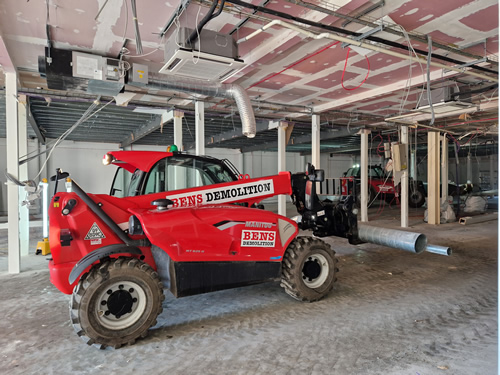 Bens Demolition Division job Emerson green 21st century 2000 metres of office soft strip and mezz floor out photo number 22