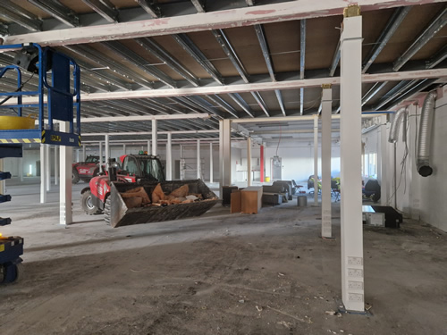 Bens Demolition Division job Emerson green 21st century 2000 metres of office soft strip and mezz floor out photo number 29