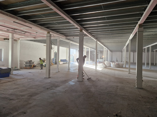 Bens Demolition Division job Emerson green 21st century 2000 metres of office soft strip and mezz floor out photo number 30