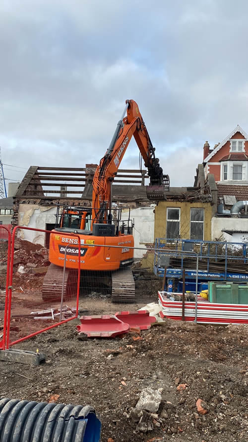 Bens Demolition Division job Demolition in Avonmouth for Clayewater Homes photo number 12