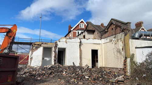 Bens Demolition Division job Demolition in Avonmouth for Clayewater Homes photo number 16