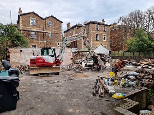 Bens Demolition Division job Demolish Garages in Clifton, Bristol photo number 4