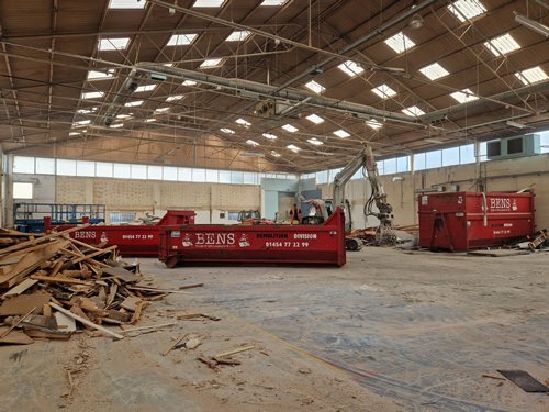 Bens Demolition Division job Warehouse strip back to shell, Easy Access Scaffolding photo number 7