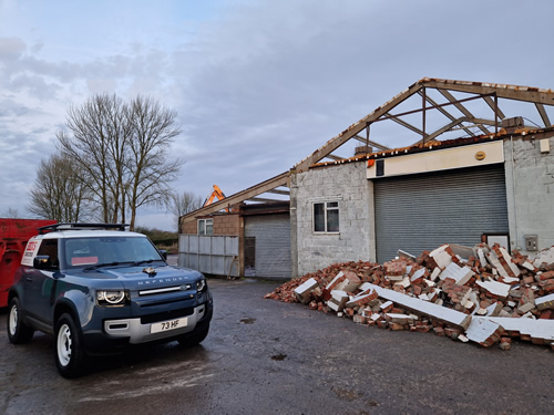 Bens Demolition Division photo Kendalshire Golf Club old ground keeps sheds