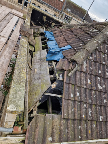 Bens Demolition Division job Unsafe building had to be carefully dismantled by hand in Trowbridge photo number 3