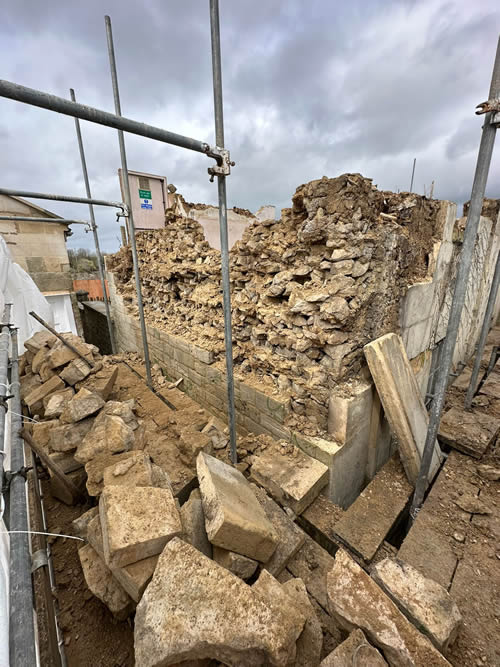 Bens Demolition Division job Unsafe building had to be carefully dismantled by hand in Trowbridge photo number 10