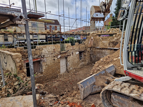 Bens Demolition Division job Unsafe building had to be carefully dismantled by hand in Trowbridge photo number 14