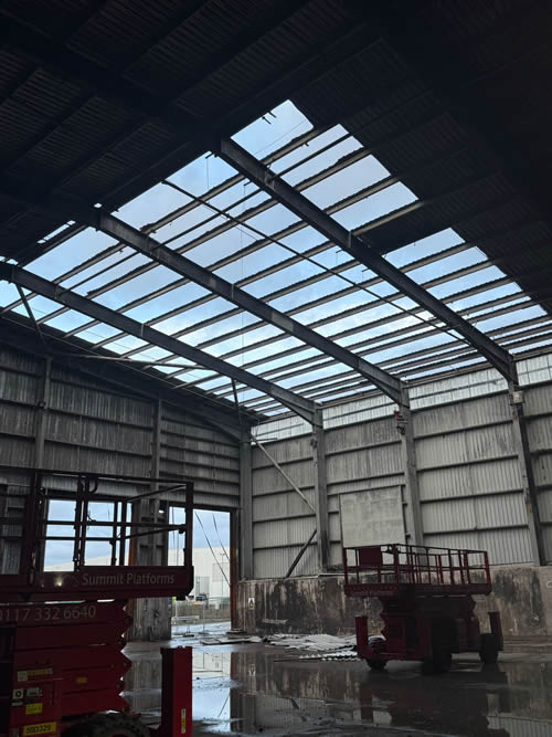Bens Demolition Division job Remove roof sheets and  cladding Grondon waste Avonmouth Bristol photo number 14