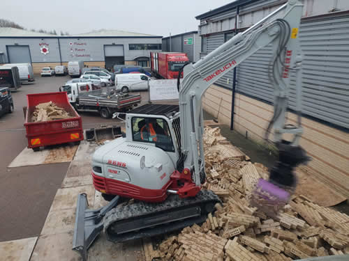 Bens Demolition Division job Commercial building demolition at Merchants Trade Park, Feeder Road, Bristol for Court Construction photo number 2