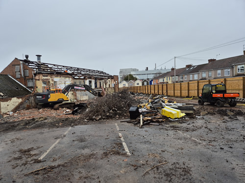 Bens Demolition Division job Demolition of 10 acre factory site photo number 16