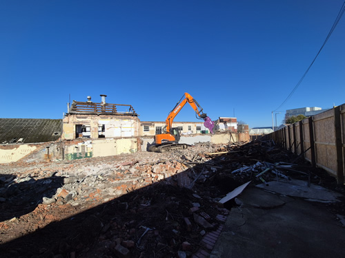 Bens Demolition Division job Demolition of 10 acre factory site photo number 20