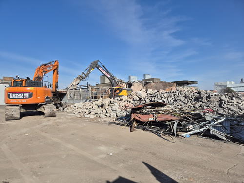 Bens Demolition Division job Demolition of 10 acre factory site photo number 22