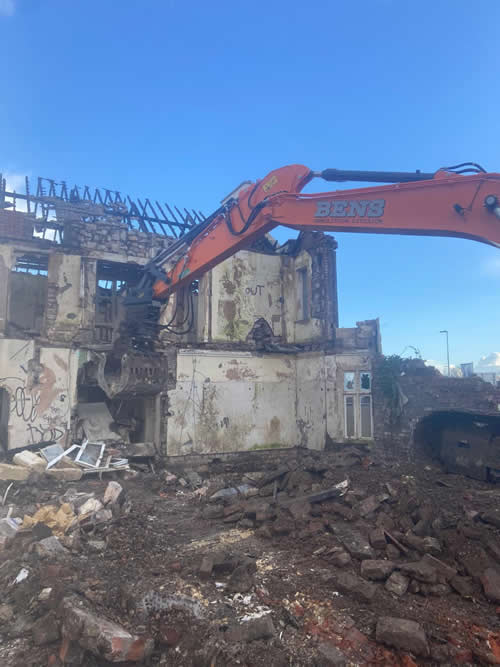 Bens Demolition Division job Demolition of 10 acre factory site photo number 31