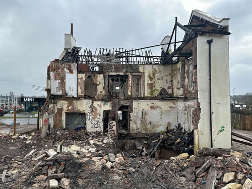 Bens Demolition Division job Brent Knowle house demolition photo number 5