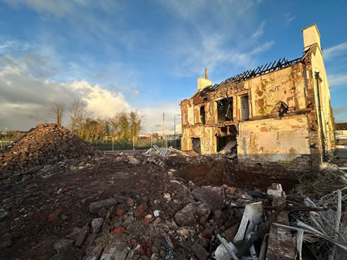 Bens Demolition Division job Brent Knowle house demolition photo number 6