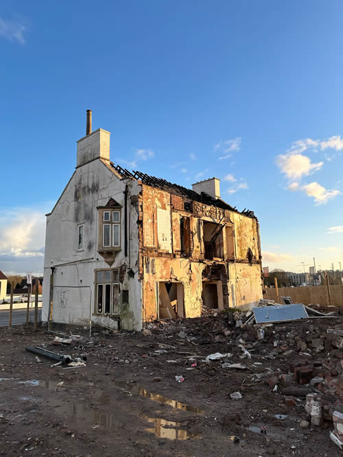 Bens Demolition Division job Brent Knowle house demolition photo number 7
