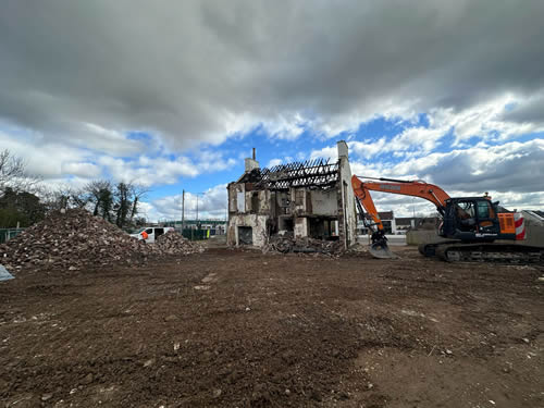 Bens Demolition Division job Brent Knowle house demolition photo number 9