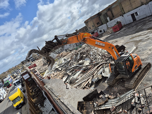 Bens Demolition Division job Demolition of 10 acre factory site photo number 14