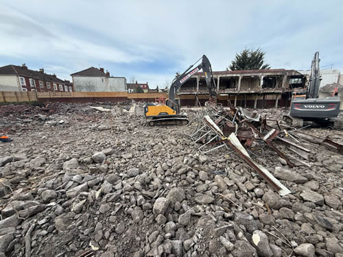 Bens Demolition Division job Demolition of 10 acre factory site photo number 27