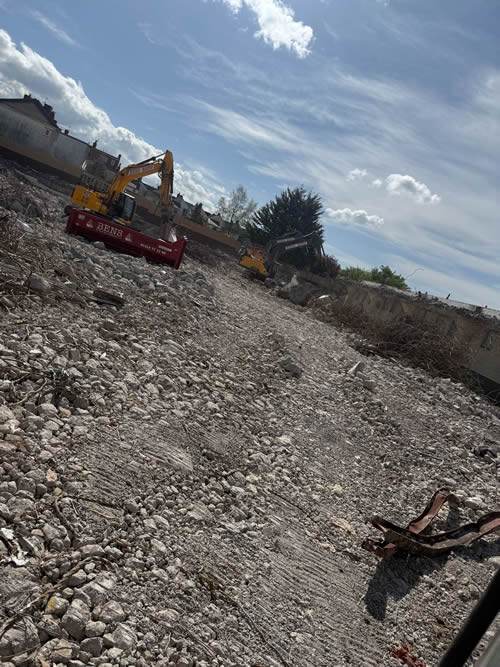 Bens Demolition Division job Demolition of 10 acre factory site photo number 29