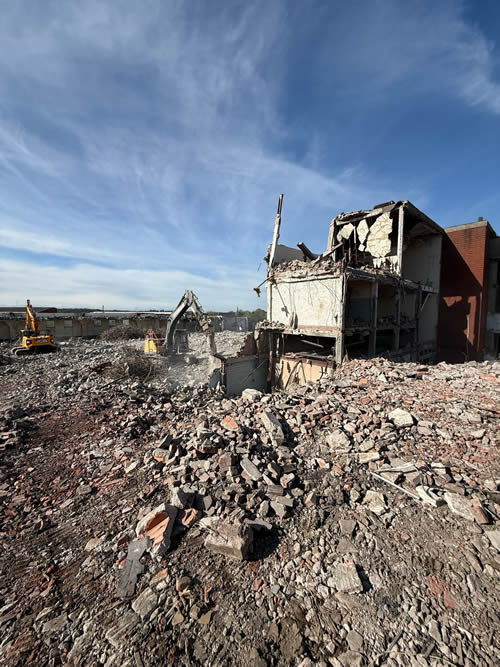 Bens Demolition Division job Demolition of 10 acre factory site photo number 30