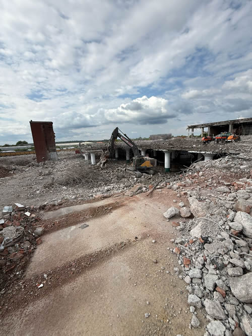 Bens Demolition Division job Demolition of 10 acre factory site photo number 45