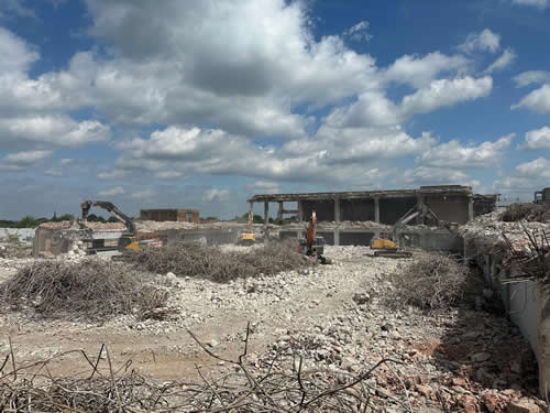 Bens Demolition Division job Demolition of 10 acre factory site photo number 49