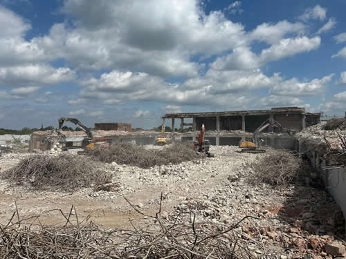 Bens Demolition Division job Demolition of 10 acre factory site photo number 50