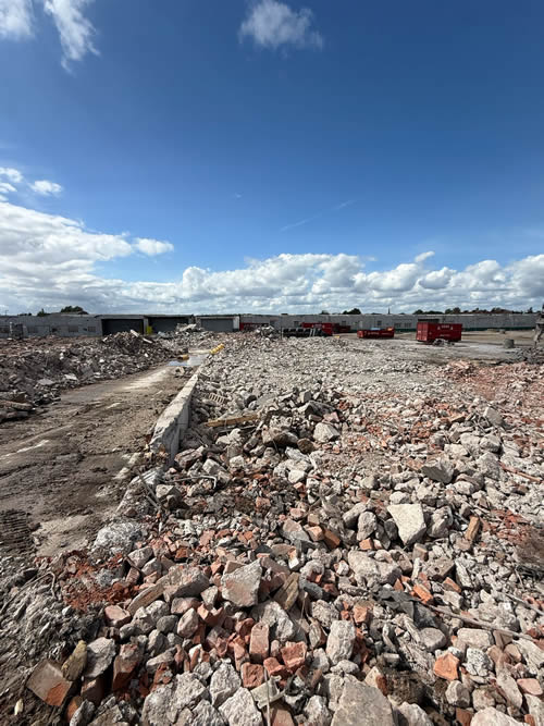 Bens Demolition Division job Demolition of 10 acre factory site photo number 52