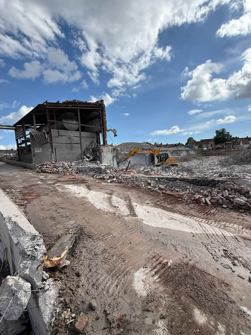 Bens Demolition Division job Demolition of 10 acre factory site photo number 53