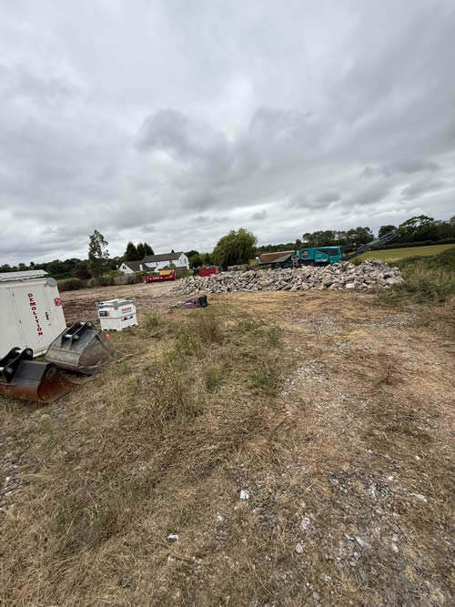 Bens Demolition Division job Careful demolition of farm outbuildings that includes removal of asbestos roof photo number 12