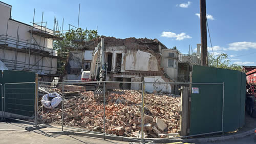 Bens Demolition Division job Demolition of Cedar Care Home, Little Somerford, Near Malmsbury photo number 2