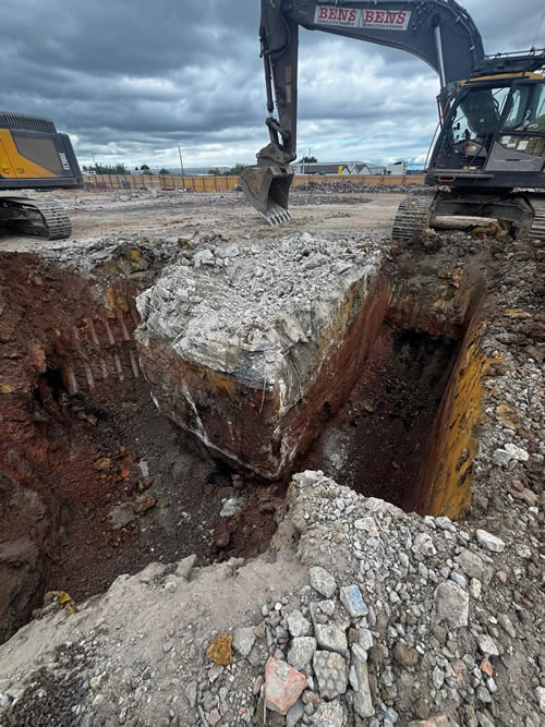 Bens Demolition Division job Clearance of 10 acre factory site following demolition photo number 9