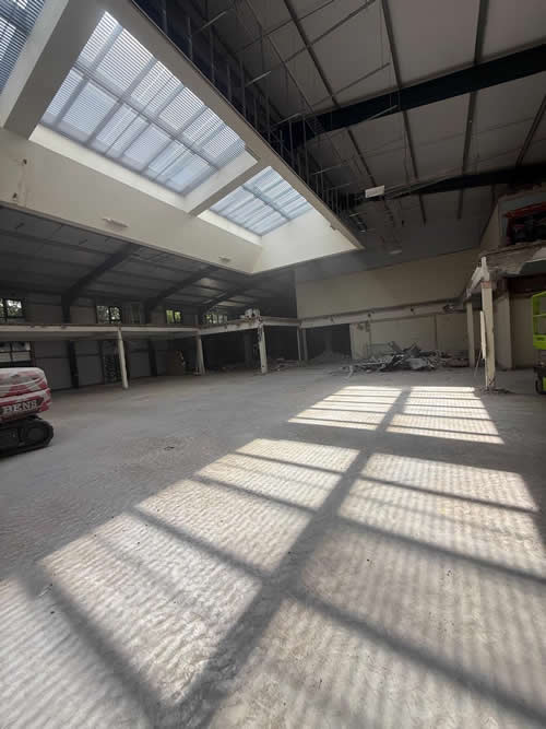 Bens Demolition Division job Remove  concrete walls cladding shot blast and paint frame work photo number 6