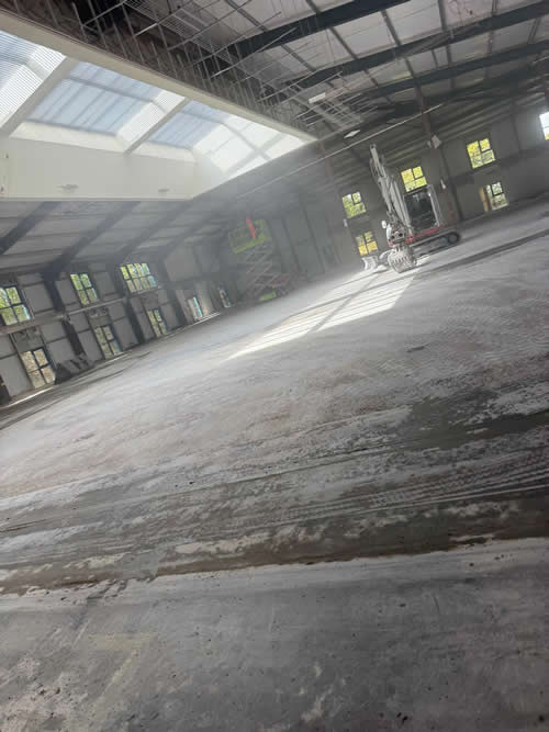 Bens Demolition Division job Remove large concrete mezzanine floor and large  soft strip of  office  Thornbury photo number 2