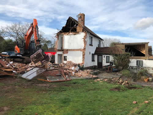 Bens Demolition Division photo Cranford Road, Exmouth