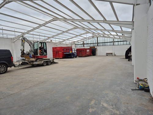 Bens Demolition Division job Yate court construction soft strip demolition and strip asbestos sheets photo number 5