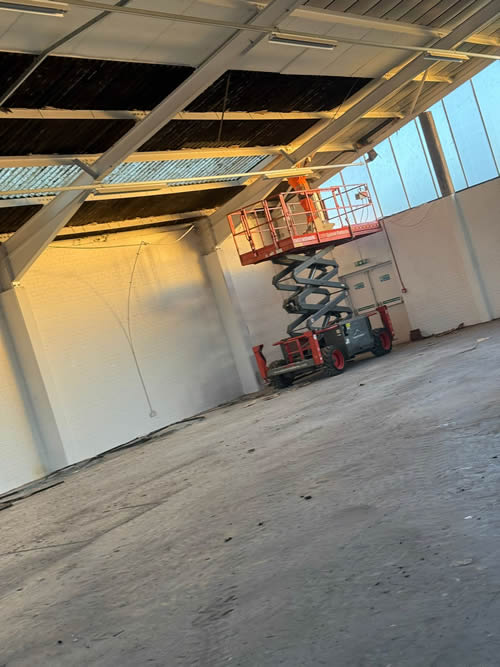 Bens Demolition Division job Yate court construction soft strip demolition and strip asbestos sheets photo number 2