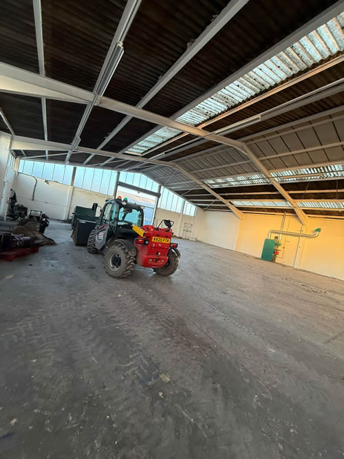 Bens Demolition Division job Yate court construction soft strip demolition and strip asbestos sheets photo number 3