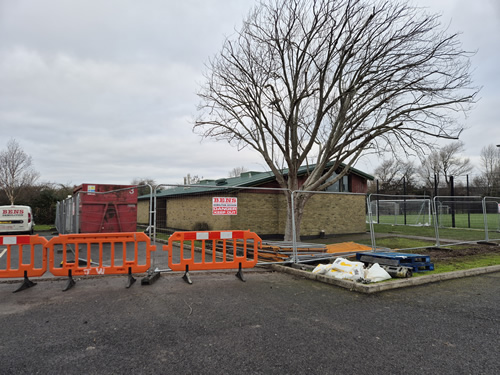 Bens Demolition Division photo Hans Price Academy, Weston-s-Mare, Demolition of changing rooms
