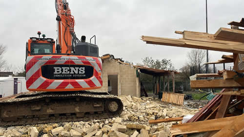 Bens Demolition Division job Hans Price Academy, Weston-s-Mare, Demolition of changing rooms photo number 5