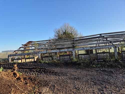 Bens Demolition Division photo Greenhouse demolition in Newbury