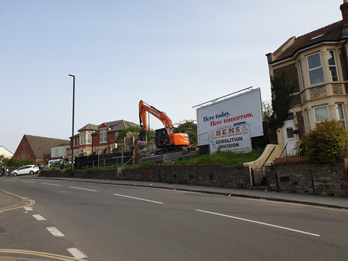 Bens Demolition Division job Airballoon Road, St George, Bristol for TLC Chamberlain and Sons photo number 5