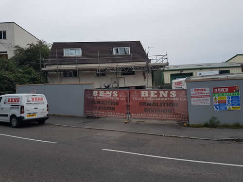 Bens Demolition Division photo House Demolition at Netham Road, Bristol for T.W. Parker Construction