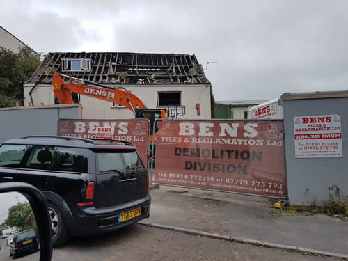 Bens Demolition Division job House Demolition at Netham Road, Bristol for T.W. Parker Construction photo number 2