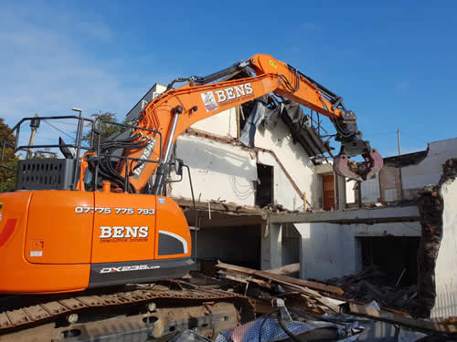 Bens Demolition Division job House Demolition at Netham Road, Bristol for T.W. Parker Construction photo number 3