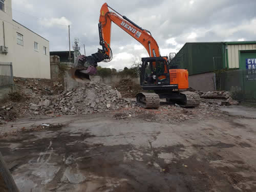 Bens Demolition Division job House Demolition at Netham Road, Bristol for T.W. Parker Construction photo number 7