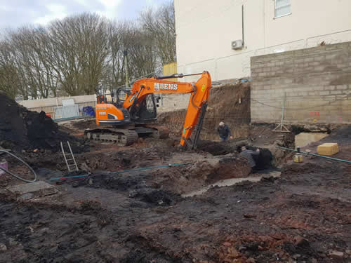 Bens Demolition Division job House Demolition at Netham Road, Bristol for T.W. Parker Construction photo number 9