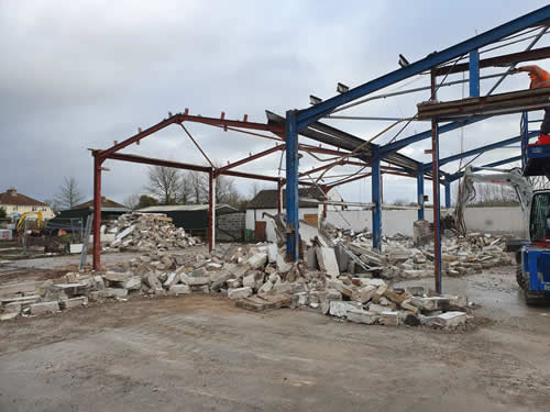 Bens Demolition Division job Weare Garage, Axbridge photo number 4
